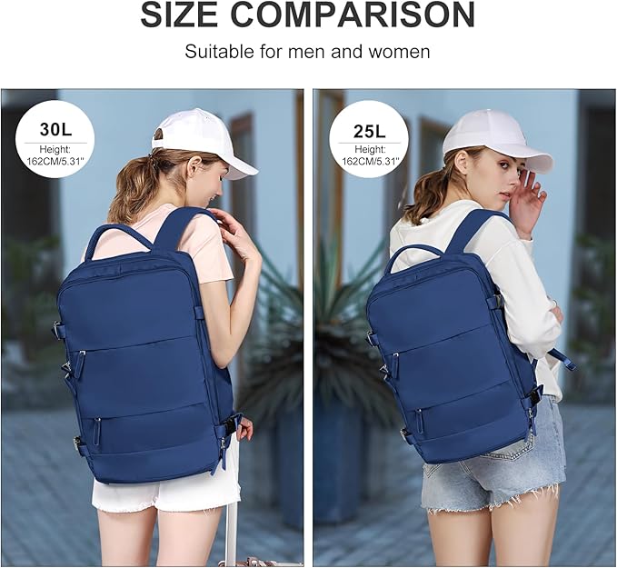 coowoz Large Travel Backpack For Women Men, Carry On Backpack Flight Approved - Image 7