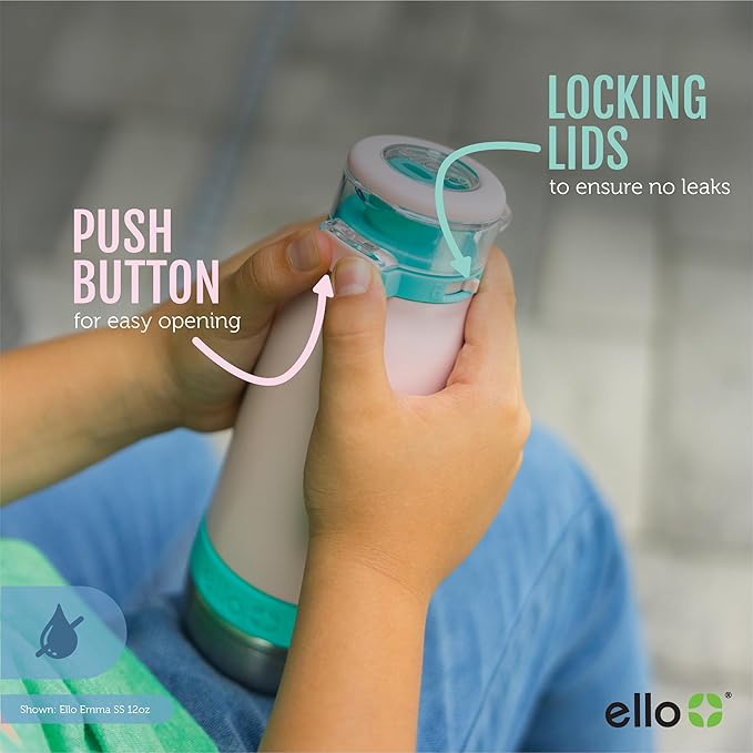 Ello Emma 14oz Vacuum Insulated Stainless Steel Kids Water Bottle - Image 4