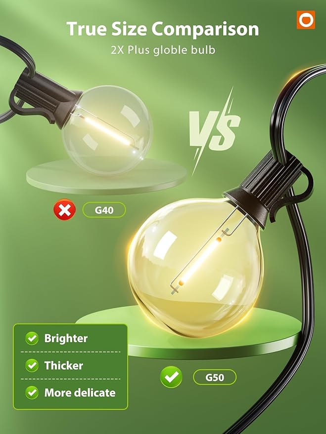 addlon 50FT Solar String Lights - Image 2