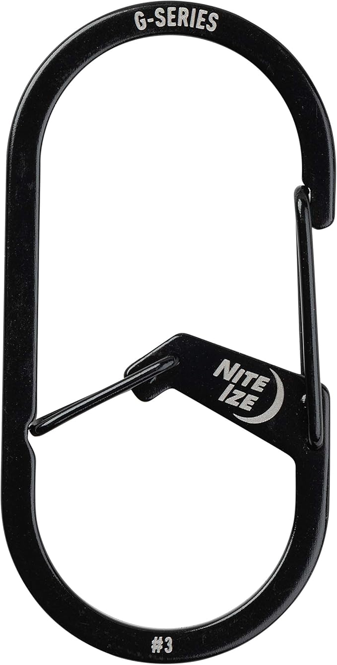 Nite IZE GS3-01-R6 G-Series Dual Chamber Carabiner, Size #3 1-Pack - Image 2