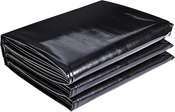 ToLanbbt Pond Liner 14 FT x 14 FT HDPE Pond Liners, 20 Mil UV Resistant by ToLanbbt