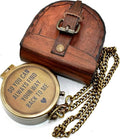So You Can Always Find Your Way Back Home Engraved Brass Compass by Nauticalhut