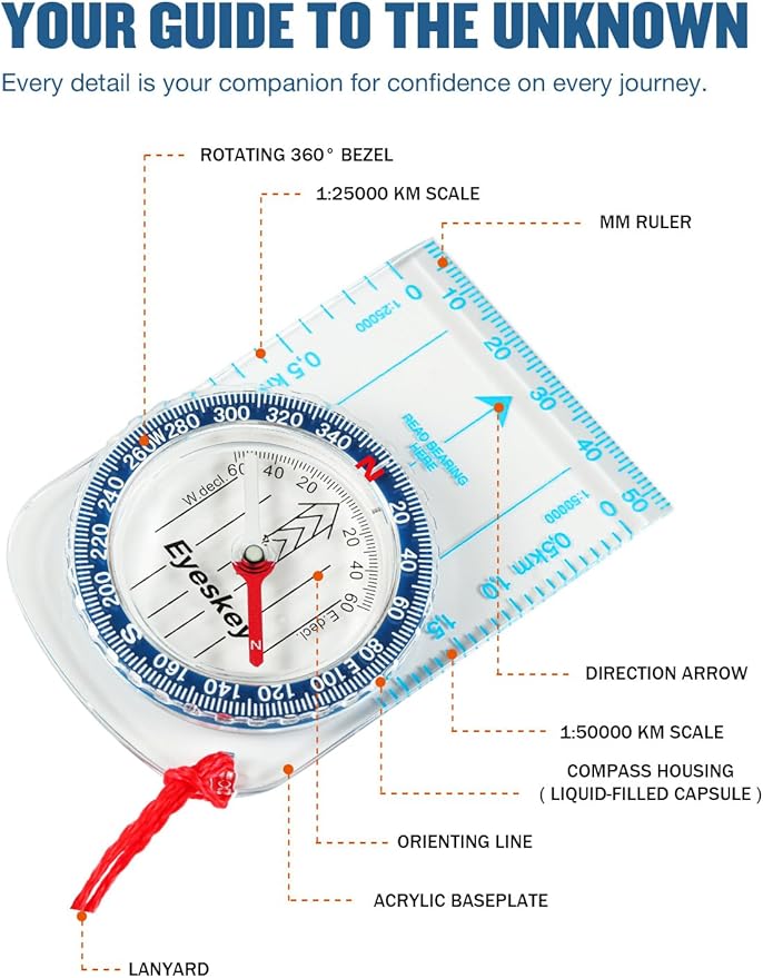 Eyeskey Advanced Orienteering Compass - Image 2
