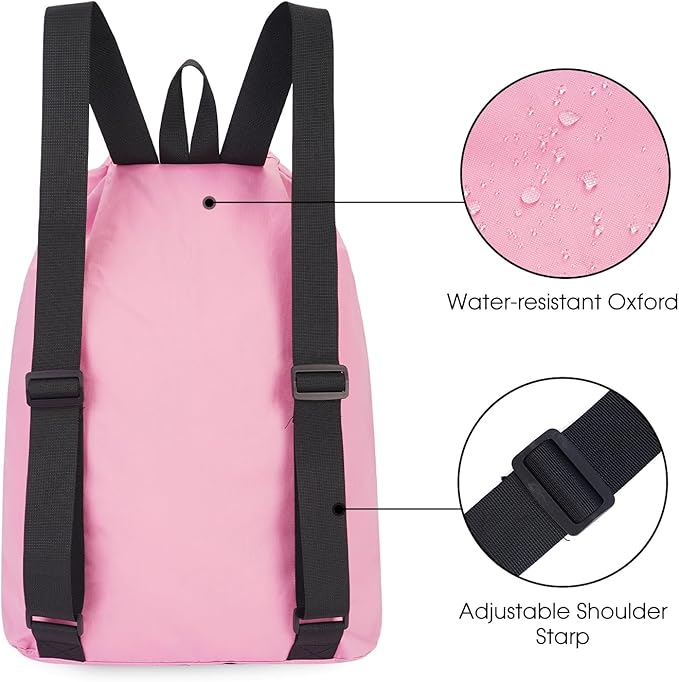 WANDF Swim Bag Mesh Drawstring Backpack Beach Backpack - Image 4