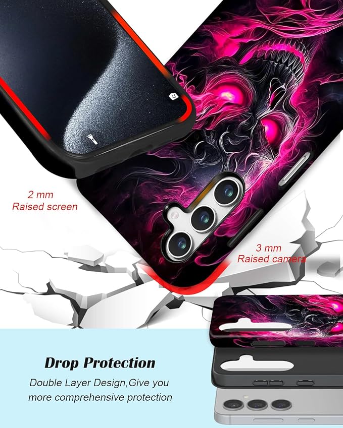Compatible for Samsung Galaxy A17 5G Case, Dual Layer Heavy Duty 2 in 1 - Image 3