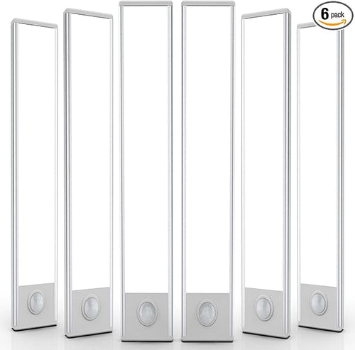 6 Pack Under Cabinet Lights Wireless, 68 LED Motion Sensor Light Indoor by AVEVA