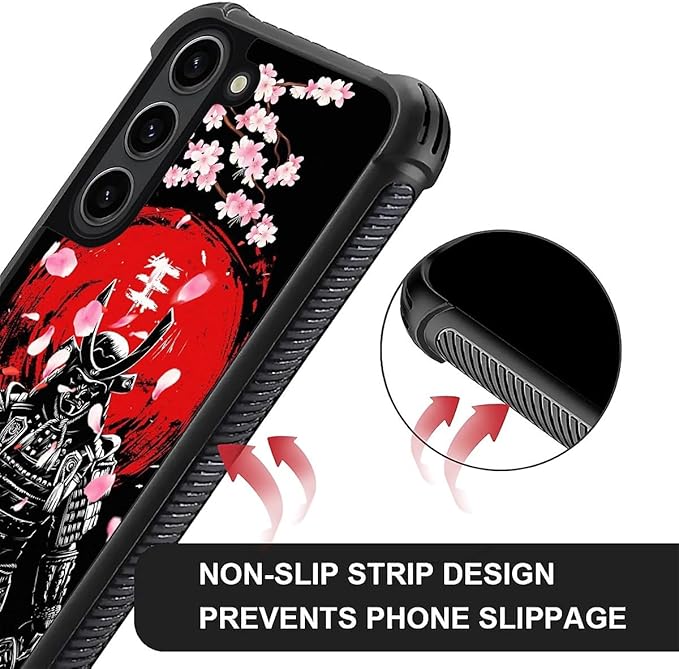 for Samsung Galaxy S23 Plus Case, Sakura Japanese Samurai Pattern Graphic - Image 3