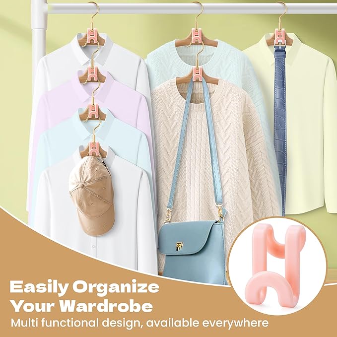 Mlici Clothes Hanger Connector Hooks, 60 Pack Hanger Extender Space Saver - Image 5