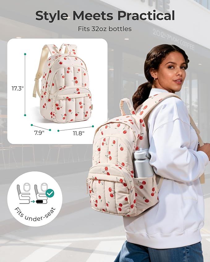 BAGSMAT Womens Backpack Small Travel Laptop Backpack - Image 5