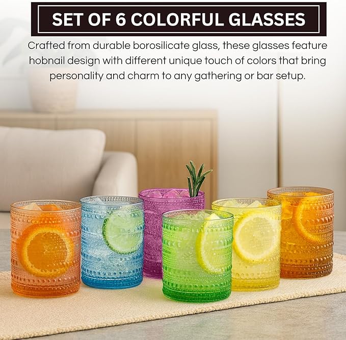Khen Hobnail Drinking Glasses - Image 3