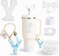 6PCS White Stanley Cup Accessories Set Fit by MOTEERLLU