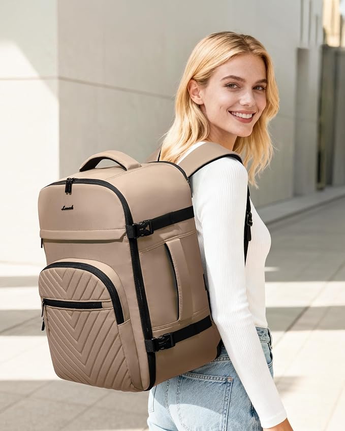 LOVEVOOK 40L Travel Backpack for Women Men, TSA Personal Item Travel Bag Fits - Image 2