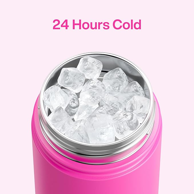 Kids Insulated Water Bottle - 12oz Stainless Steel Water Bottle with Dual Spouts - Image 3