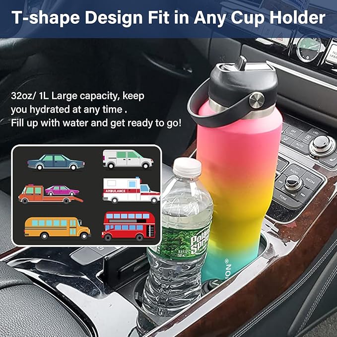 HYDROWION Water Bottle Stainless Steel, Vacuum Insulated Leak Proof Tumbler 32oz - Image 5
