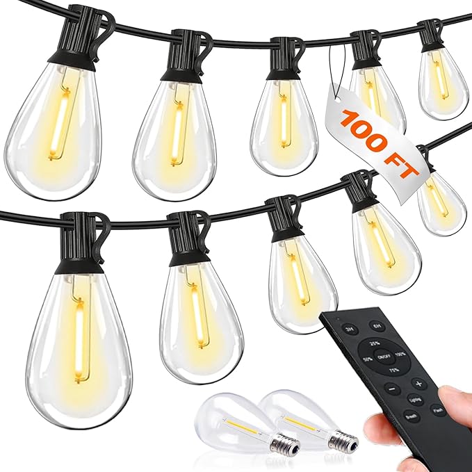 Tenmiro 100FT LED Outdoor String Lights by Tenmiro