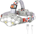 MIOISY Headlamp Rechargeable, 8 LED Super Bright Head Lamp by MIOISY