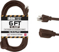 Iron Forge Cable Outdoor Brown Extension Cord 6 ft by IronForgeCable