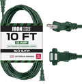 Iron Forge Cable 2 Prong Outdoor Extension Cord 10 ft by IronForgeCable