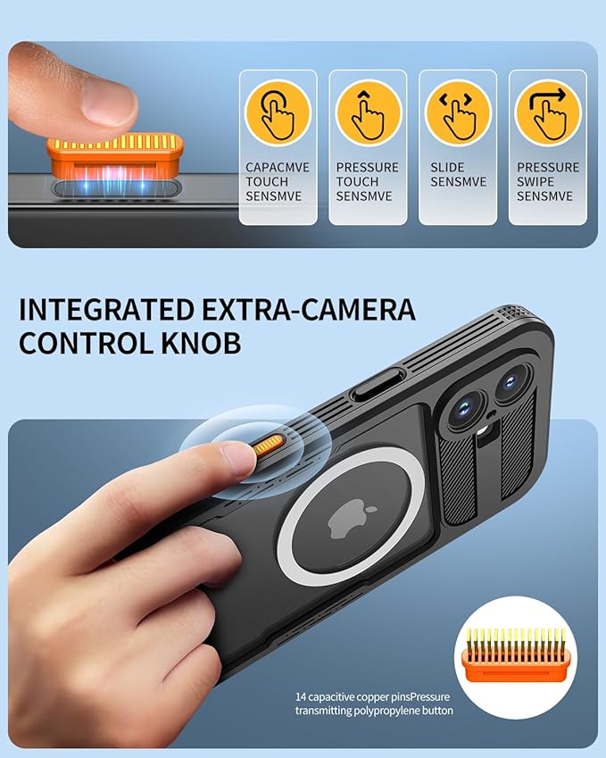 Lanhiem Magnetic Case for iPhone 16 Plus, IP68 Waterproof Dustproof Phone Case - Image 4