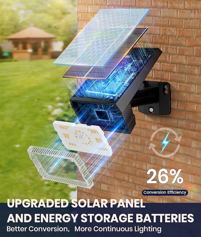 Solar Spotlights Outdoor Waterproof IP67, 4 Pack Adjustable Wall&Ground Solar - Image 3