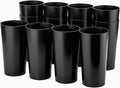 26-ounce Plastic Drinking Glasses Stackable Tumblers Water Cups Mixed Drinkware by ZAINCA