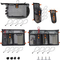 Mesh Storage Kayak Storage Compartments Set Attaches to Kayak Seat or T-track by Aventik