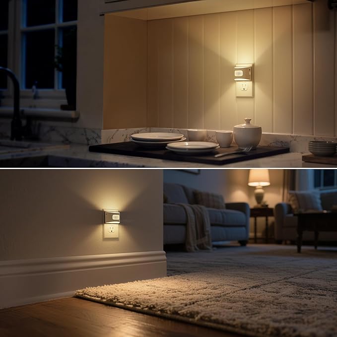 DORESshop LED Night Light, Night Lights Plug into Wall, Plug in Night Light - Image 7