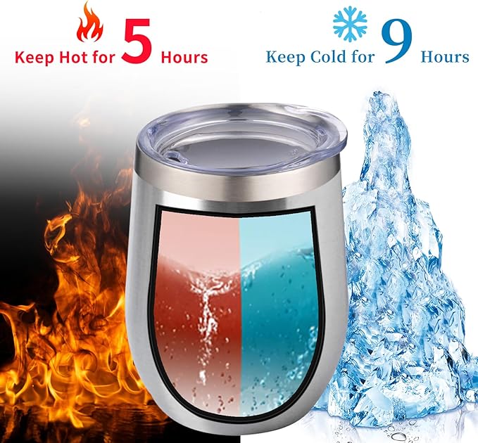 12oz/4 Pack Wine Tumbler Glasses - Image 2