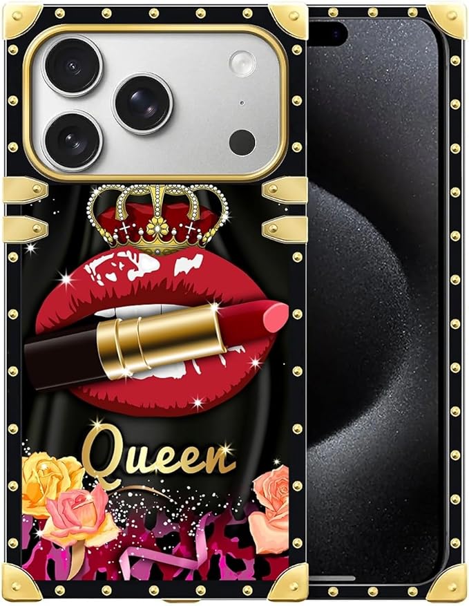 for iPhone 17 Pro Case Luxury Golden Decoration by Unknown