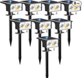btfarm Solar Spot Lights Outdoor Waterproof, 8 Pack/3 Modes Motion Sensor Lights by btfarmdecorativelighting
