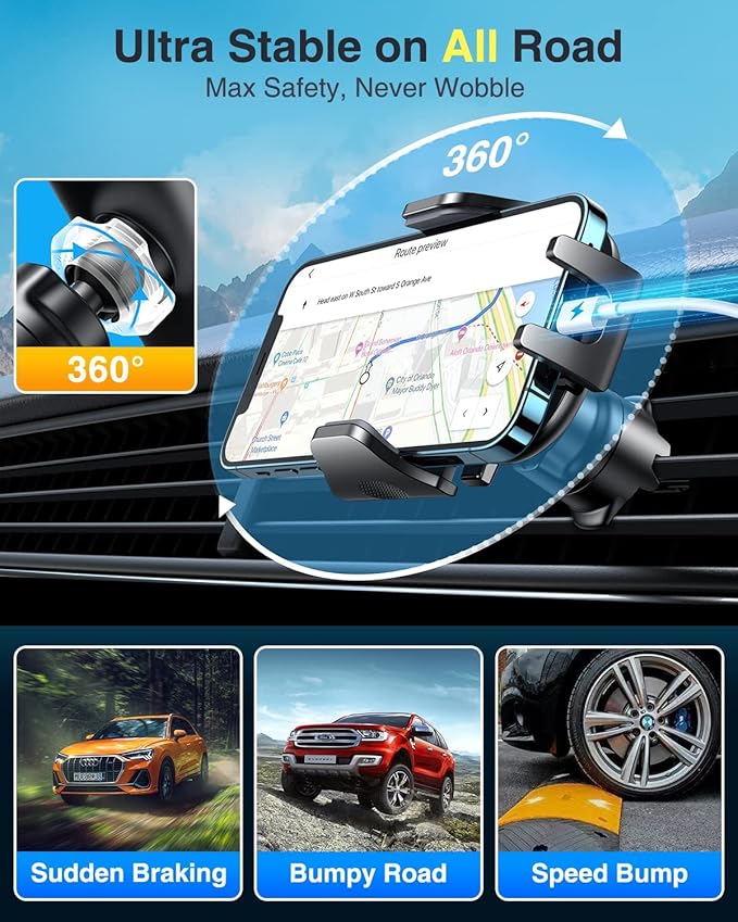 VANMASS Car Phone Holder Cell Phone Mount - Image 8