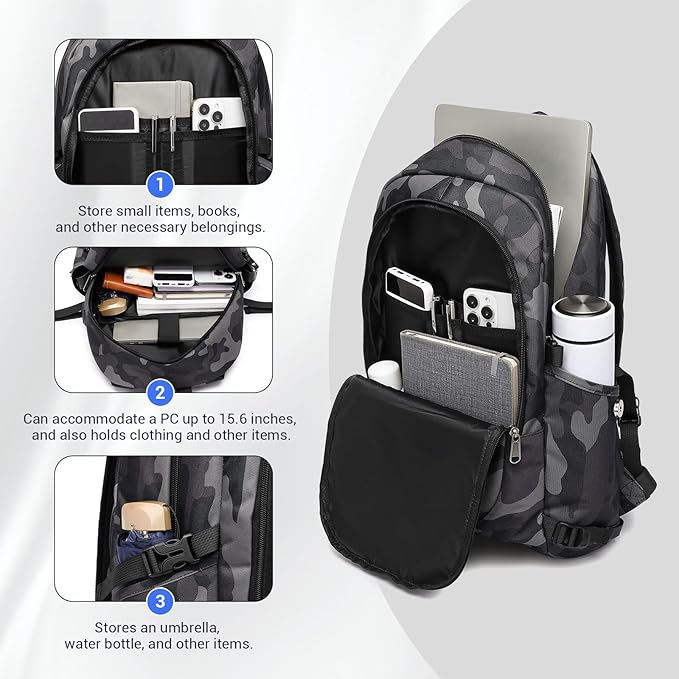 Kono Travel Laptop Backpack - Image 4