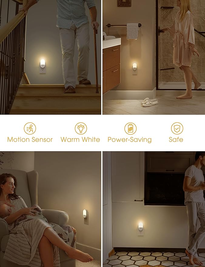 L LOHAS LED Motion Sensor Night Light, Motion Activated Night Light, Night - Image 7