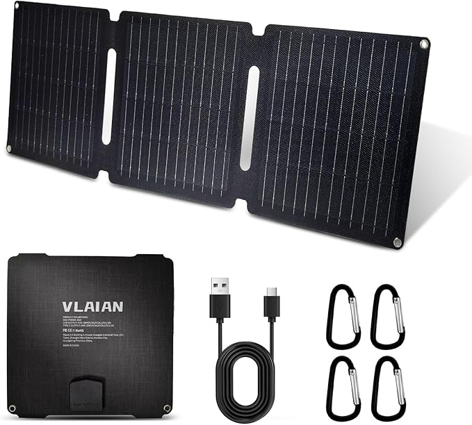 30W Portable Solar Panel, Foldable Solar Panels Charger by Unknown