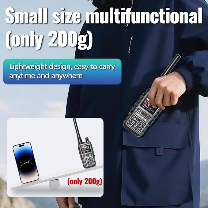 Baofeng Radio UV-5R Mini Ham Radio Long Range Two Way Radio NOAA Weather Radio - Image 8