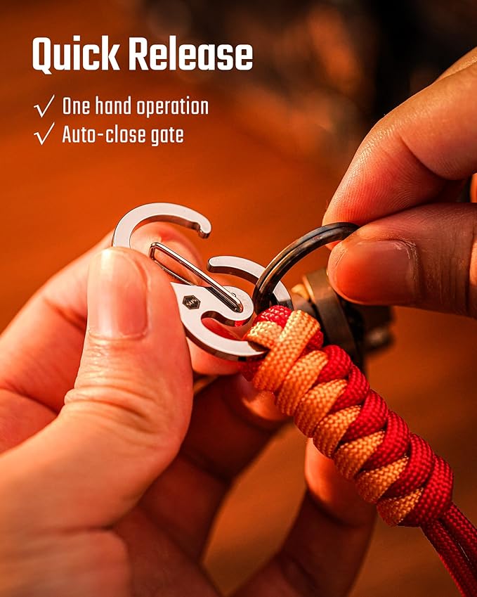 KeyUnity KC01 Braided Paracord Carabiner - Image 5