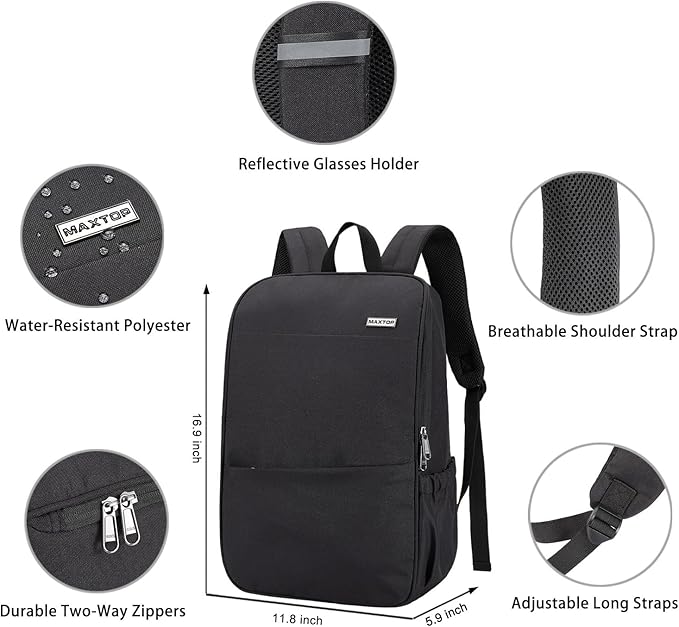 MAXTOP Deep Storage Laptop Backpack Business Anti-theft Backpacks College - Image 3