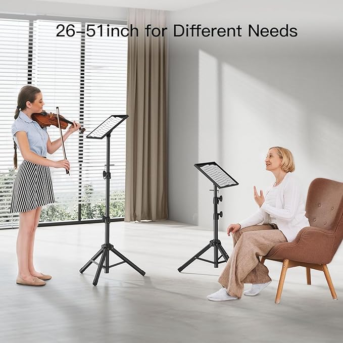 AMADA HOMEFURNISHING Height Adjustable Projector Tripod Stand - Image 6