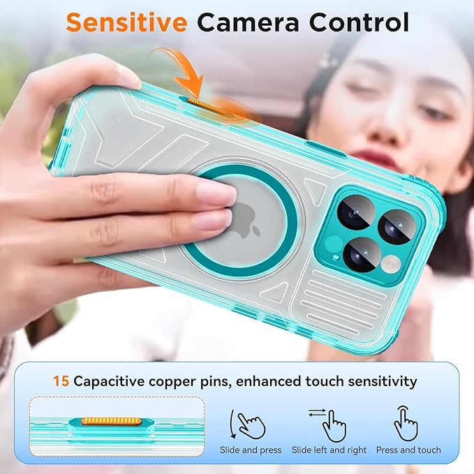 WIFORT for iPhone 16 Pro Waterproof Case, Fit for Magsafe Full Body Magnetic - Image 5