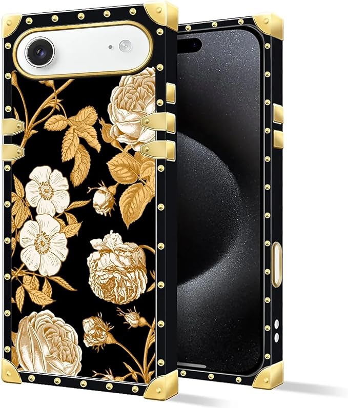 for iPhone 17 Air Case Luxury Golden Decoration - Image 2