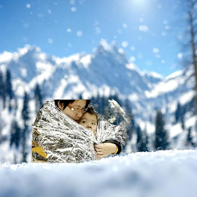 MEETSWEET Emergency Rescue Blanket Outdoor Survival Blanket Waterproof - Image 7