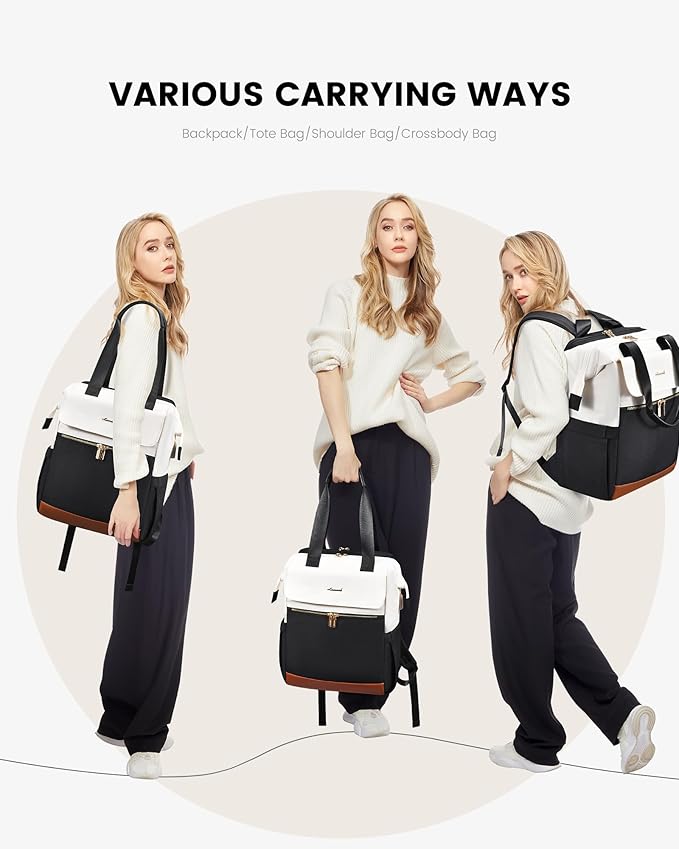 LOVEVOOK Laptop Backpack for Women, 15.6 Inch Work Laptop Bag - Image 9