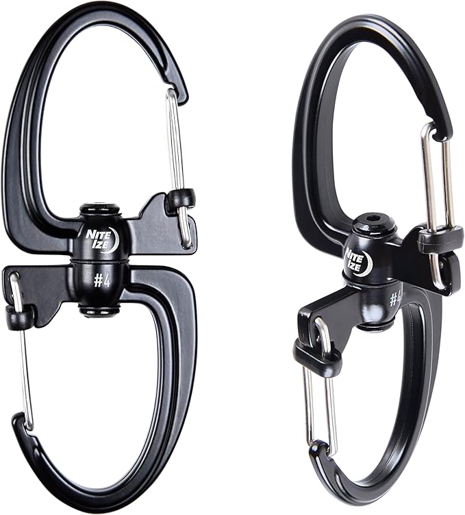 Nite Ize S-Biner 360 SlideLock Dual Carabiner, Swivel Carabiner - Image 2