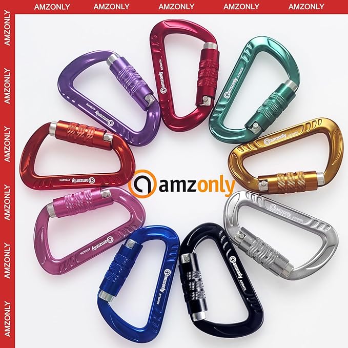 3inch Auto Locking Carabiner Clips Heavy Duty, 12KN /2697lbs Lightweight - Image 7