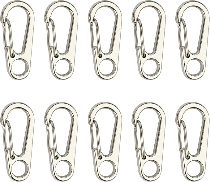 SWATOM Small Mini Carabiner Clip Tiny Spring Snap Hook Keychains Micro by SWATOM