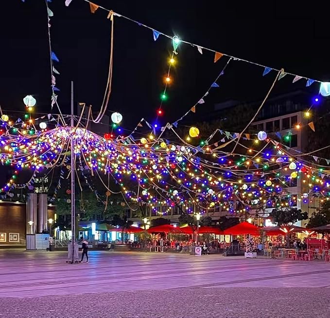 KAQ 115FT 300LED Multi-Colored String Lights Indoor/Outdoor Waterproof - Image 3