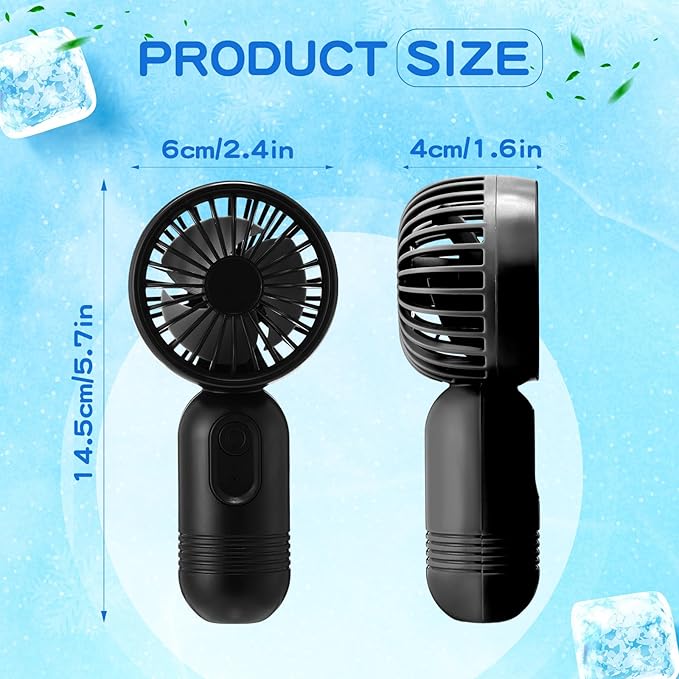Rossesay 48 Pcs Mini Portable Fan Bulk Cute Handheld Lightweight Small Little - Image 2