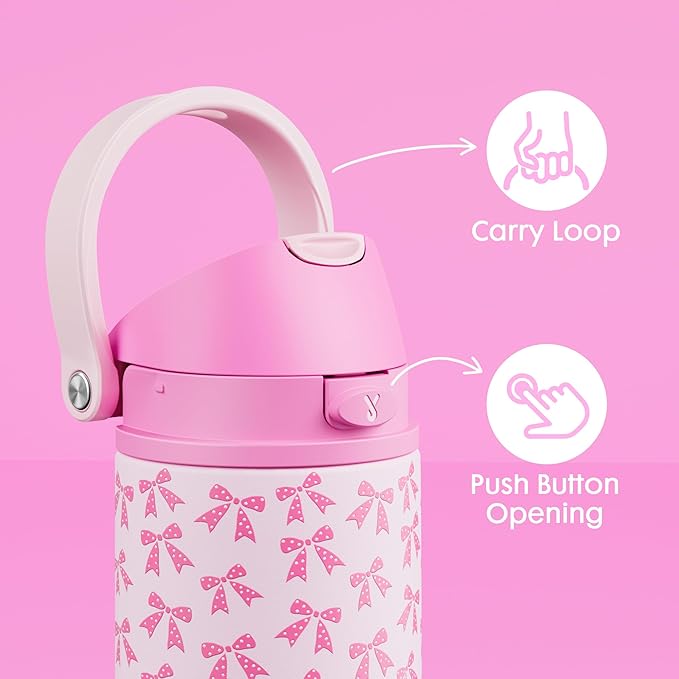 18 oz Kids Water Bottle for School: Meoky 18 oz Stainless Steel Insulated Water - Image 6