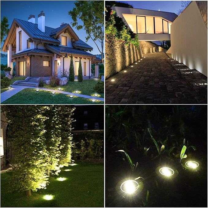 Rayolon Solar Ground Lights, Waterproof Solar Garden Lights, Upgraded Outdoor - Image 7