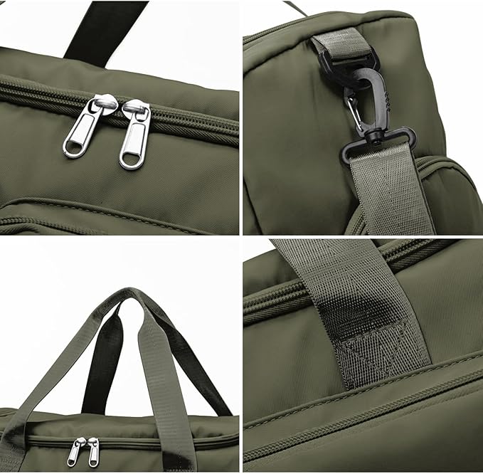 Suruid Travel Duffel Bag with Shoes Compartment Sports Gym Bag with Dry Wet - Image 5